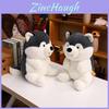 Süßes Cartoon Handheld Rose Husky Plüschtier Kuscheltier Kissen für Mädchen und Kinder