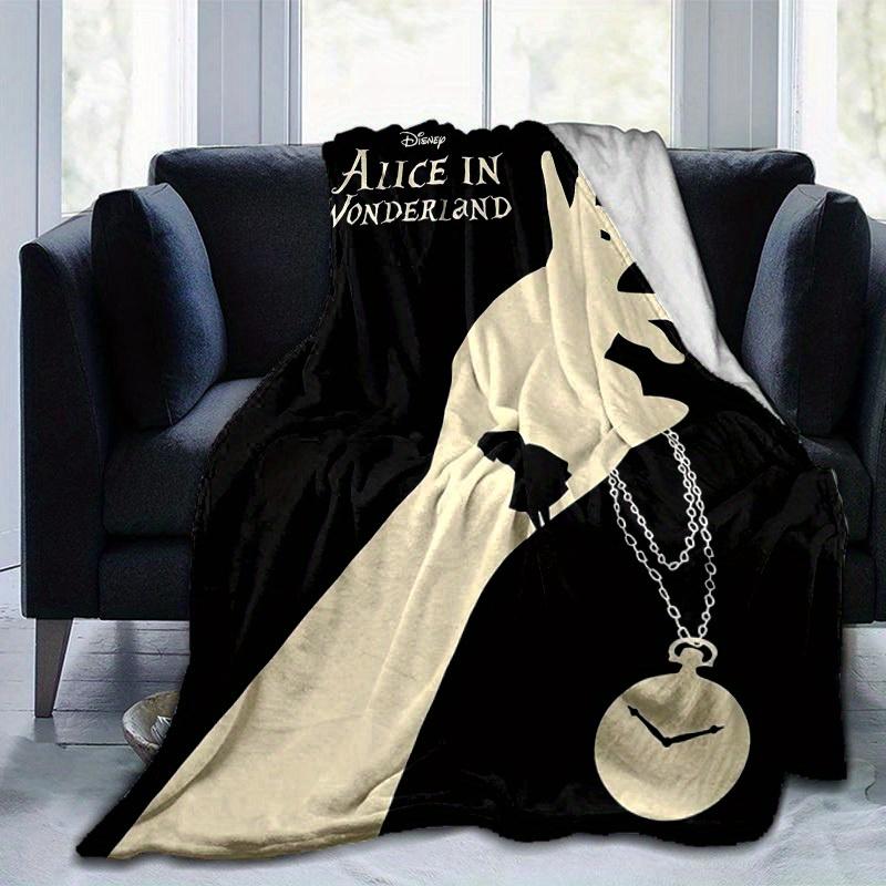 1pc, Disney's Alice in Wonderland Blankets Perfect for Bedroom, Living Room, Travel, Camping, Car