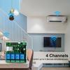 Tuya Es Modules WiFi Remote Control Faceplate 4-ch Voice Control Controller 433 MHz Work with Voice Control