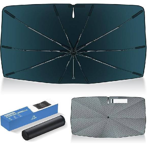 Autorder Windshield Sun Shade Umbrella For 2016-2026 Honda Pilot Accessories,Upgraded Ice Crystal Material,Easy Setup Umbrella Sunshade For Car 2016-2026 Pilot