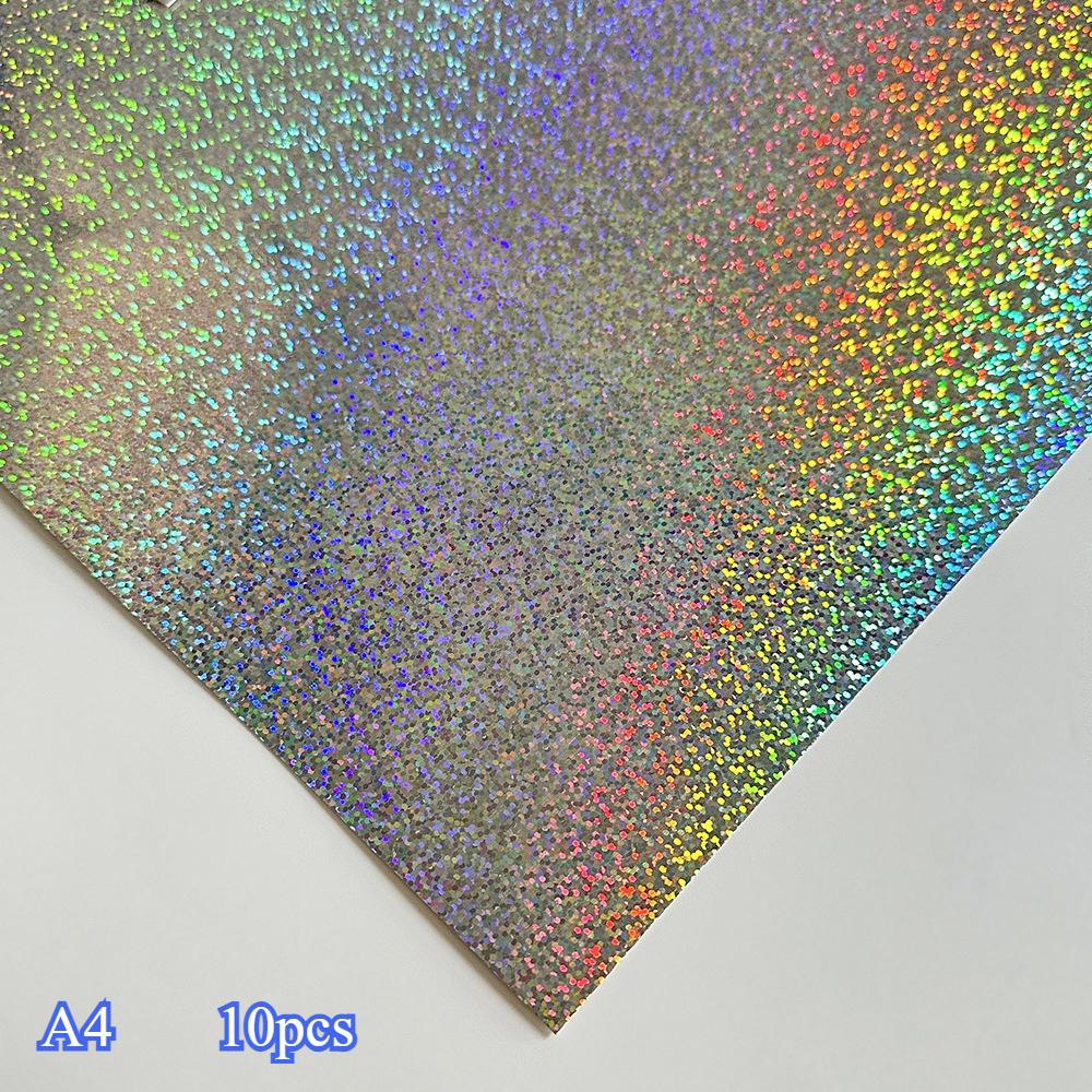 Laser Flash Paper Cross Border Hot SaleColorful ThickLaser Paper Gold SilverCard Paper Craft Paper Aluminum Foil PET MirrorPaper