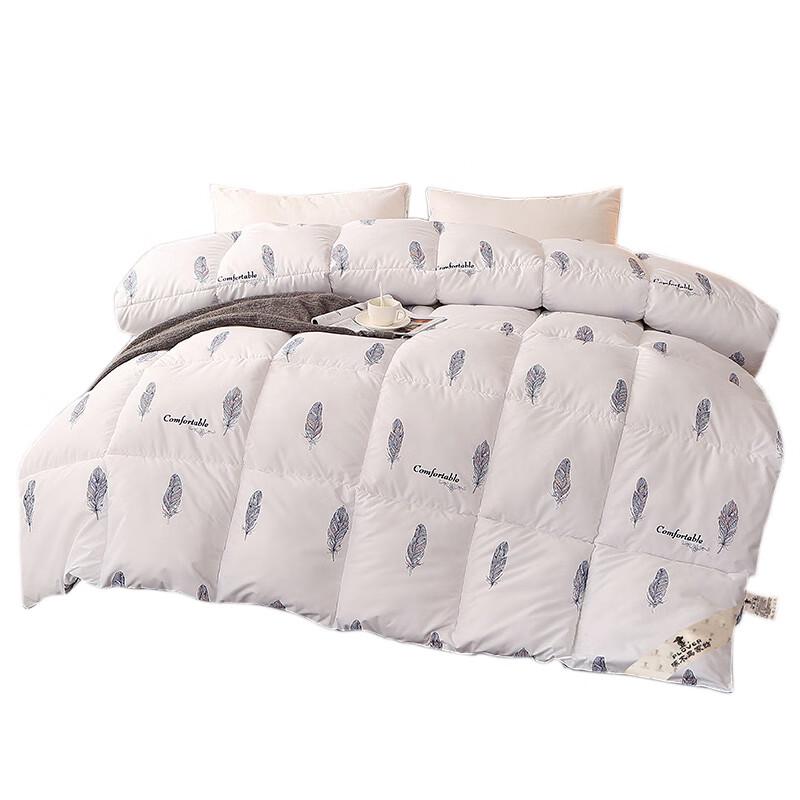Woodpecker White Duck Down Comforter