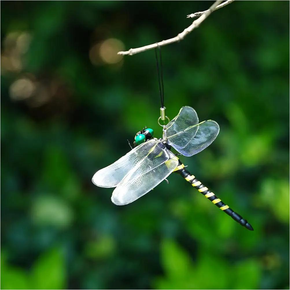 12cm Simulation Dragonfly Outdoor Mosquito Repellent Insect Model Garden Hanging Ornaments