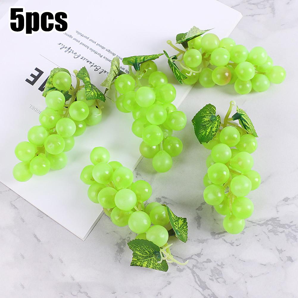 Lifelike Artificial Grape Fruit Leaves Plant for Home Showcase Display