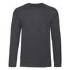 Fruit of the Loom Unisex Adult Valueweight Polycotton Long-Sleeved T-Shirt