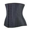 Matte Latex Waist Trainer: 25 Steel Bones, Tummy Control Sports Shapewear
