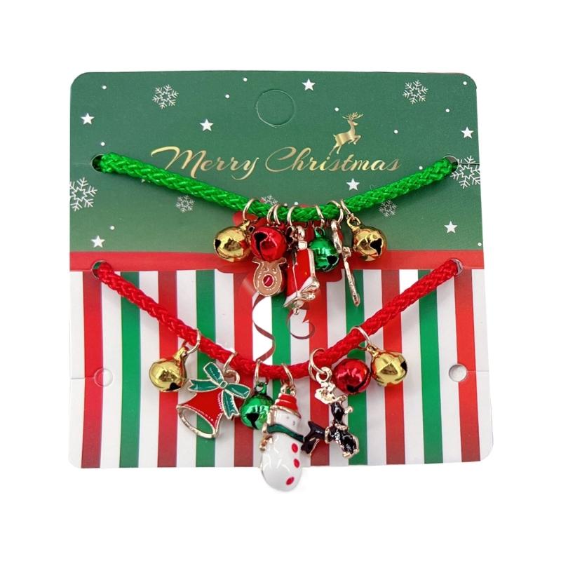 Stylish Christmas Bracelet with Snowman Bells Charm, Fashion Wrist Chain Gift for Wedding, Engagement, or Anniversary