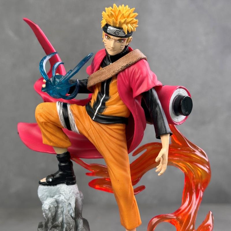Naruto Animation Ten Years Hundred Ninja Naruto Sasuke Doll Animation Peripheral Scene Table Model Ornament Gift Wholesale