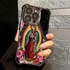 Virgen Mary Virgin De Guadalupe Soft Phone Case For iPhone 15 16 17 Air 14 Pro Max 16E Plus 13 12 Mini Plating Anti-Fall Fundas