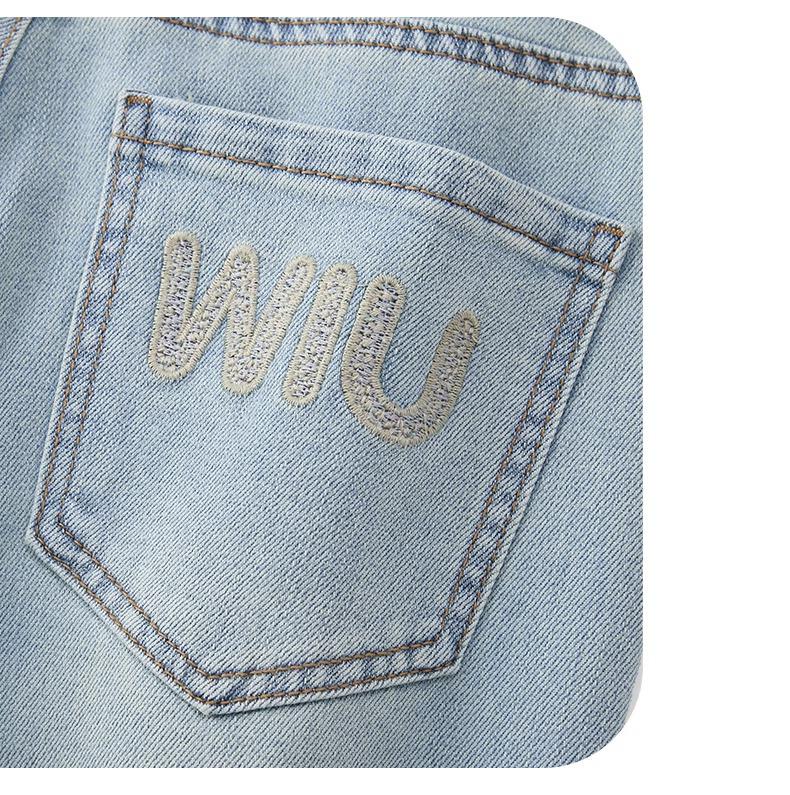 Women's Summer 2024 High-Waist Retro Slim Straight-Leg Wide Jeans