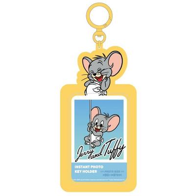 SK Japan Tom and Jerry 17761 Instant Photo Keyring Jerry Tuffy Oshikatsu Goods Tom and Jerry Yellow &