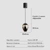 Lamp Nordic Minimalist Modern Bedside Pendant Light Fixtures , Single-Light Ceiling Light Fixture For Bedroom, Kitchen, Entryway