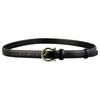 Classic Leather Woman Belt For Denim Pants With Alloy Buckle For Casual Wear