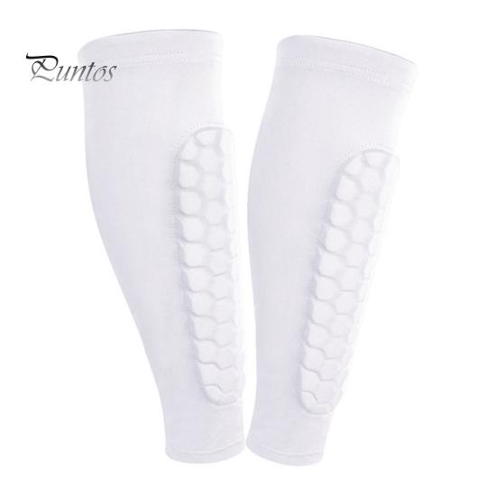 

Футбольные щитки для голени для молодежи и взрослых, компрессионный рукав для голени с сотовыми накладками, спортивная защитная экипировка для футбола, бейсбола, катания на лыжах, хоккея XL белый