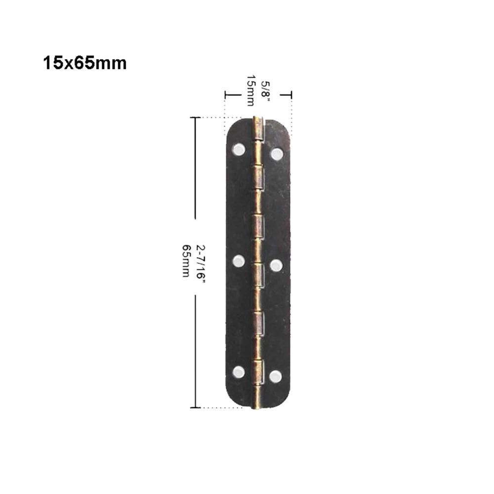 10-25pcs Mini Antique Brass Cabinet Hinges with Screws for Jewelry Gift Box Wooden Wine Chest Door Hardware