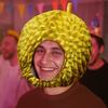 Funny Simulation Durian Hat Soft Cartoon Plush Hat Plush Headwear Durian Headgear  Costume Parties
