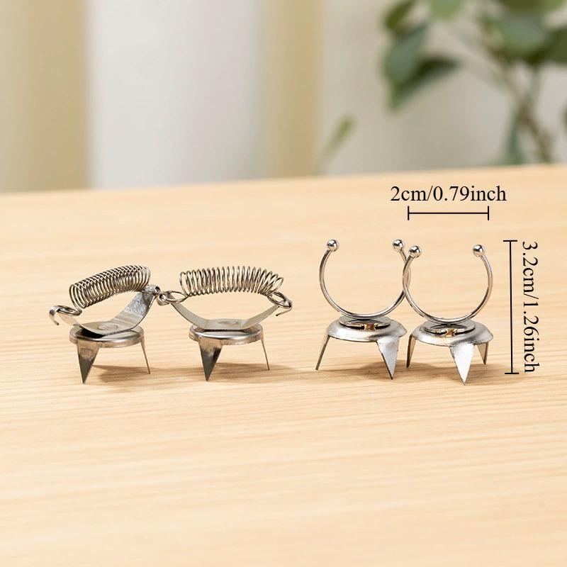 2 Stück Keramik Glasurwerkzeug Edelstahl Fingerspitzen Tauchglasur Clip Schwallen, Fingerspitzen Glasieren und Daumen Färben