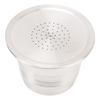 Porous Refillable Stainless Steel Coffee Capsule Double Sided Coffee Tamper with Brush Spoon Filter Seal Ring for