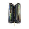 LANVIN en Bleu Luxembourg Women's Large Zip-Around Long Wallet with Bill and Card Slots, Size 480119-32 (Old Rose)