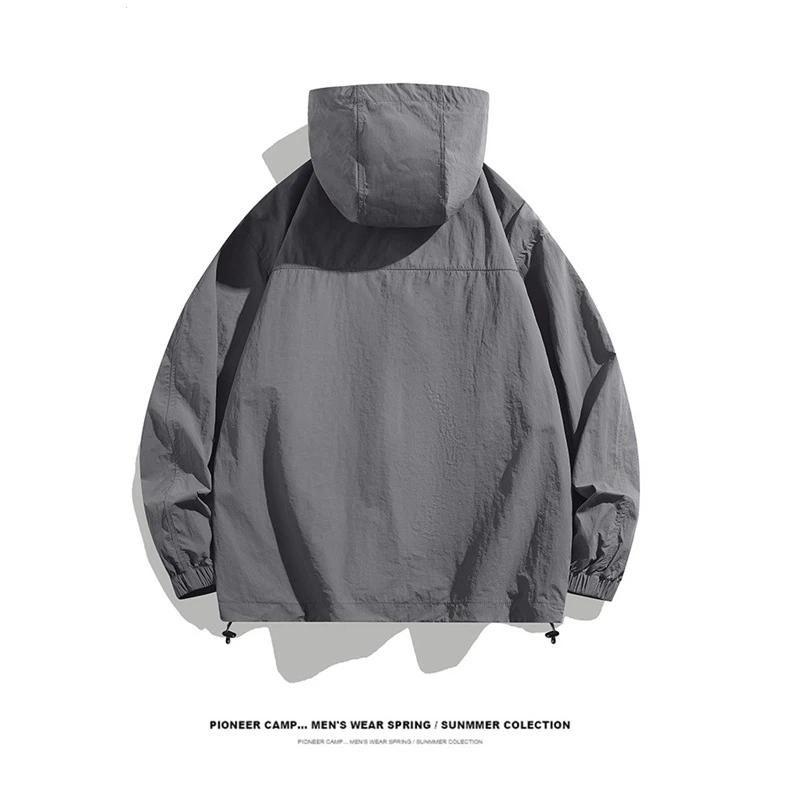 Breathable Quick-Dry Sun Protective Clothing Hooded Pocket Design Outdoor Sunblock Jacke