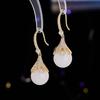 Women's Light Luxury Design Elegant Imitation Pearl Pendant Long Earrings Fashionable And Versatile Niche Design Earrings