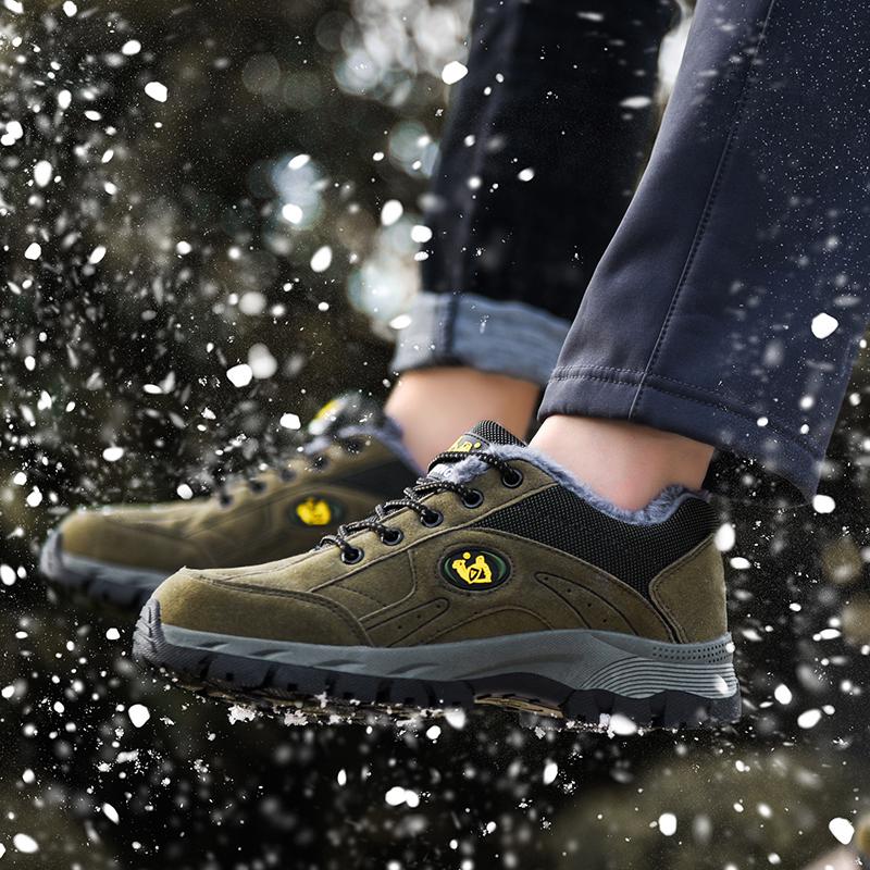 Winter Snow Boots For Men Women Keep Warm Cotton Shoes Outdoor Hiking Shoes Plush Warm High Ankle Boot Man Sneakers