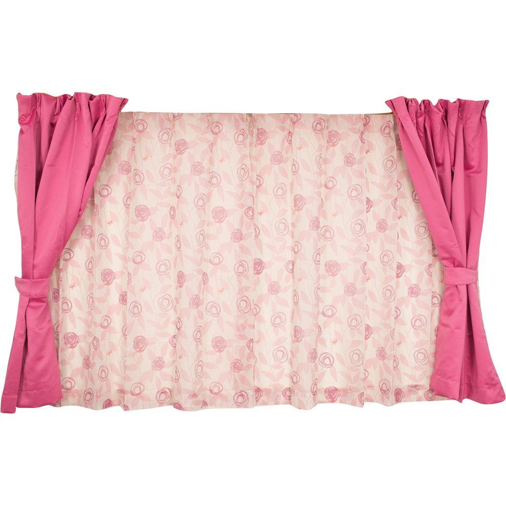 

Arie Washable Voile Lace and Drape Set of 100 x 178 Pink (Arie) Light-Blocking Curtains, Alisa, 4, cm, розовый