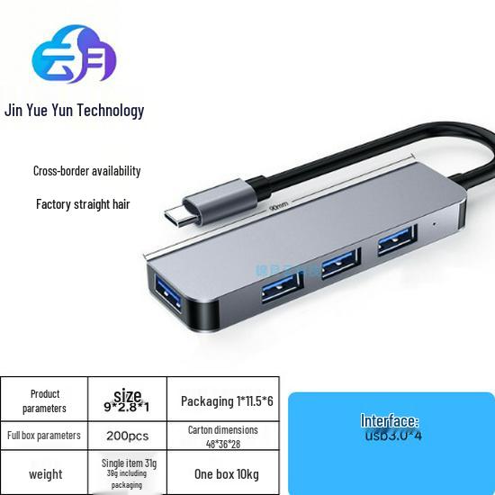 USB-C Docking Station with HDMI 4K Output, USB 3.0 Ports, and PD100W Charging