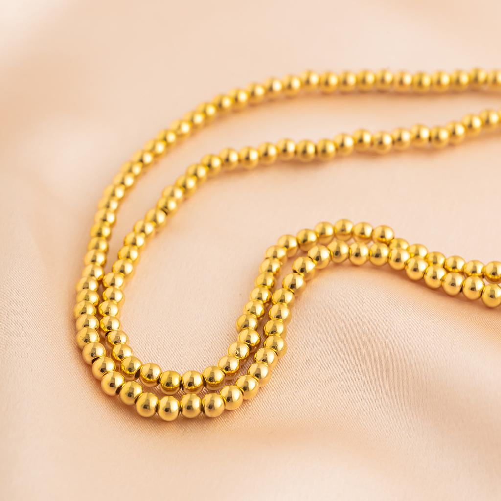 Personalized Double Pearl Beaded Waist Chain Female, Versatile Sexy Round Bead Body Chain Body Chain