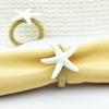 Starfish Napkin Rings White Sea Star Napkin Holders Coastal Style Napkin Rings for Beach Theme Party Dinner Party Wedding Table Decor