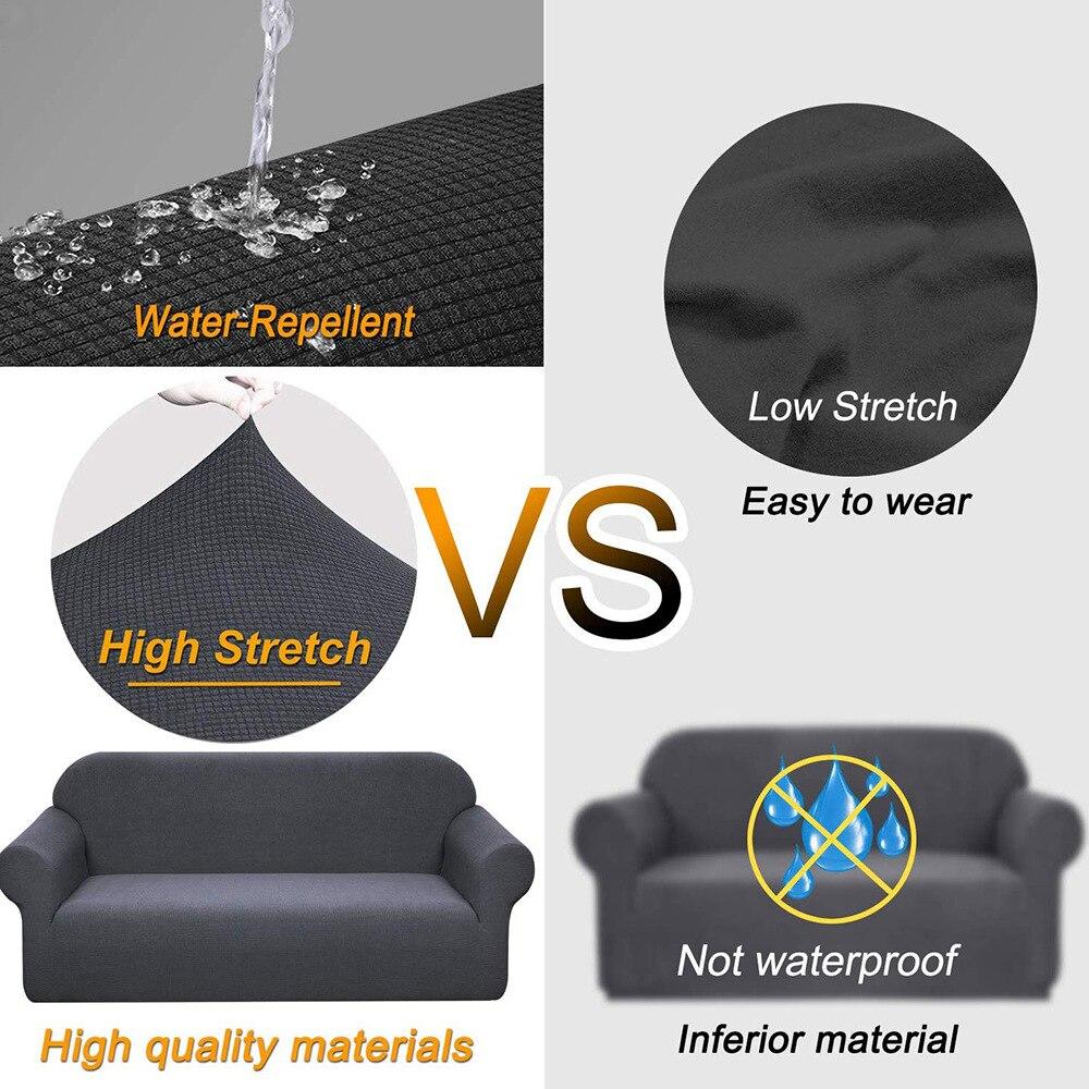 Waterproof Sofa Cover Armchair Slipcover 1/2/3/4 Seater Cover Polar Fleece Sofa Cover Furniture Protector for Home Living Room