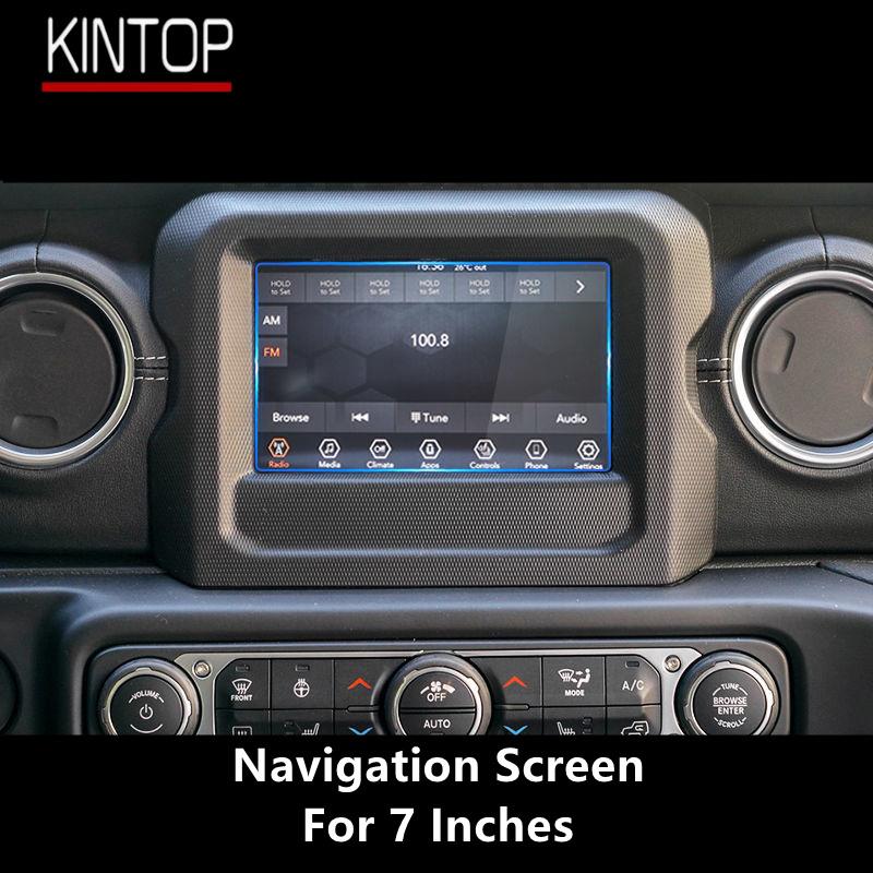 For JEEP WRANGLER 18-21 Navigation Screen Transparent TPU Protective Film Anti-scratch Repair Film Accessories Refit