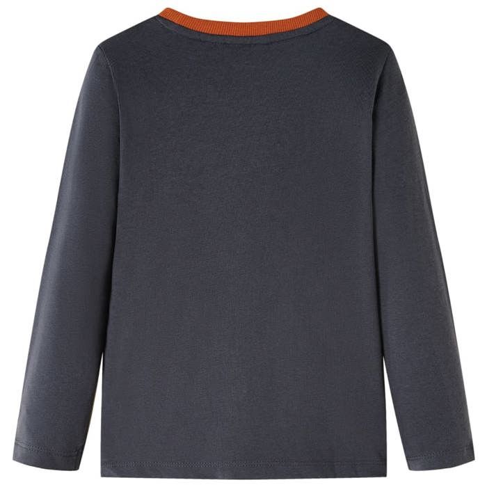 Children's Long-sleeved T-shirt Anthracite 92/104/116/128/140