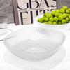 Counter Fruit Bowl Transparent Large Capacity Countertop Snack Bowl   Serving Bowl for Household