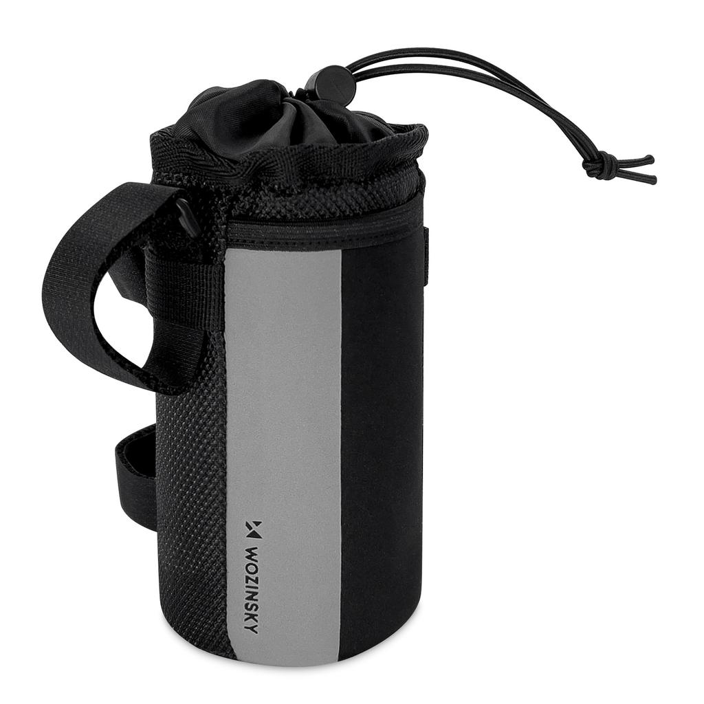 Thermal bottle bag for bike or scooter 1 l black