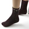 Fashion Socks - Pearl Flower Sparkly Socks k2208
