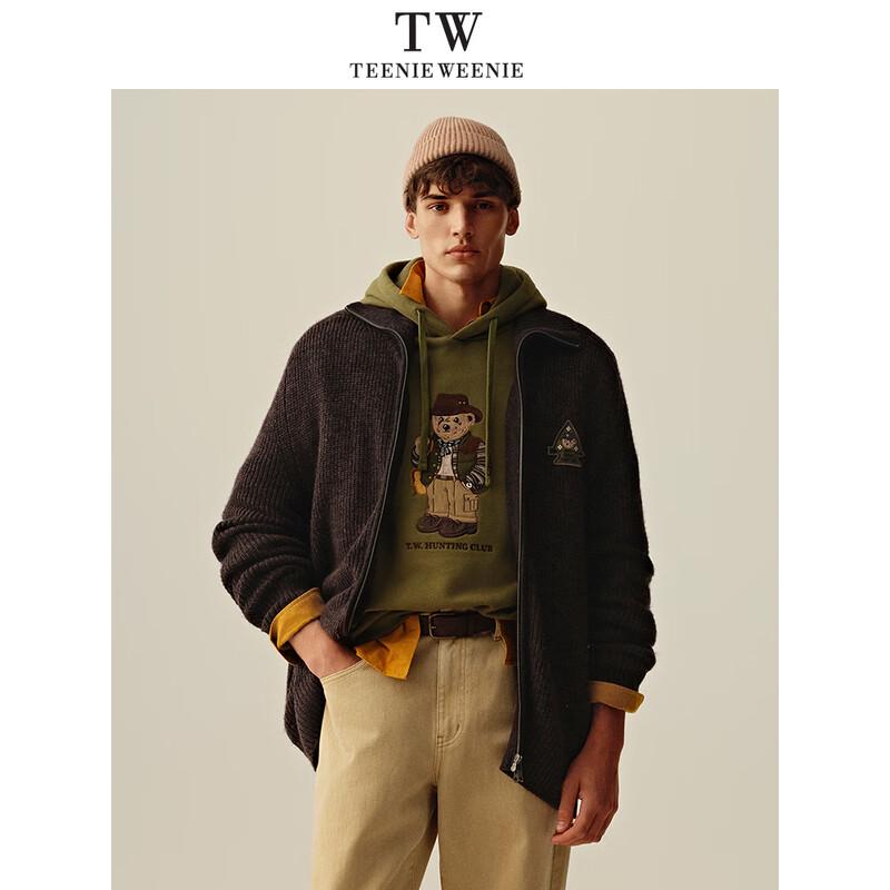 

Teenie Weenie Men s Wool Blend Retro Raglan Sweater L