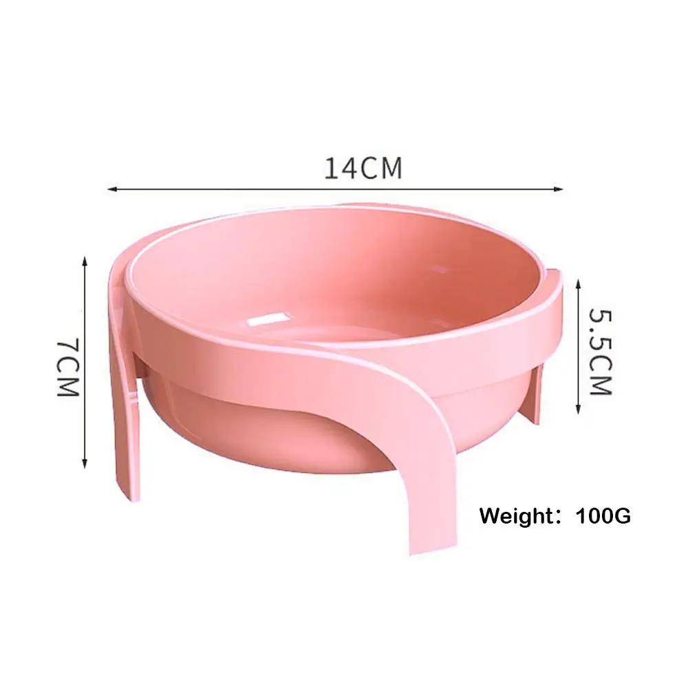 Colorful Raised Cat Bowls Large Capacity Neck Guard Cat Food Bowl Non-Slip Stable Pet Water Bowl for Puppy Cat