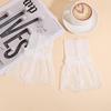Lace Trim Decorative Cuffs Hollow Lace Cuffs Women Lace Sleeves Lightweight Detachable Cuffs for Halloween Sweaters Blouses
