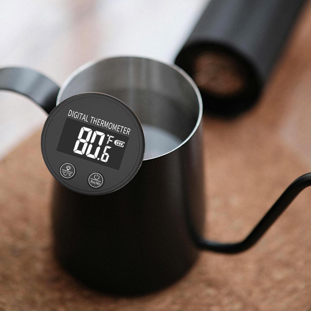 Digital Liquid Thermometer Waterproof Food Temp Gauge Portable Coffee Thermometer Probe Barista