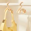 1PC Multifunction Wardrobe Handbag Organizer Arched Plastics Bag Hanger Hook Widen Space Saving Silk Scarf Hanging Storage Rack