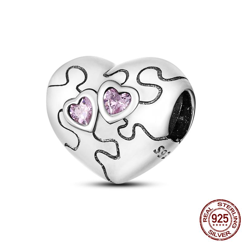 New In Copper Mother'S Day Series Charms Fit 3Mm Pan Bracelet Bead Diy Jewelry For Women Mother'S Day Gift