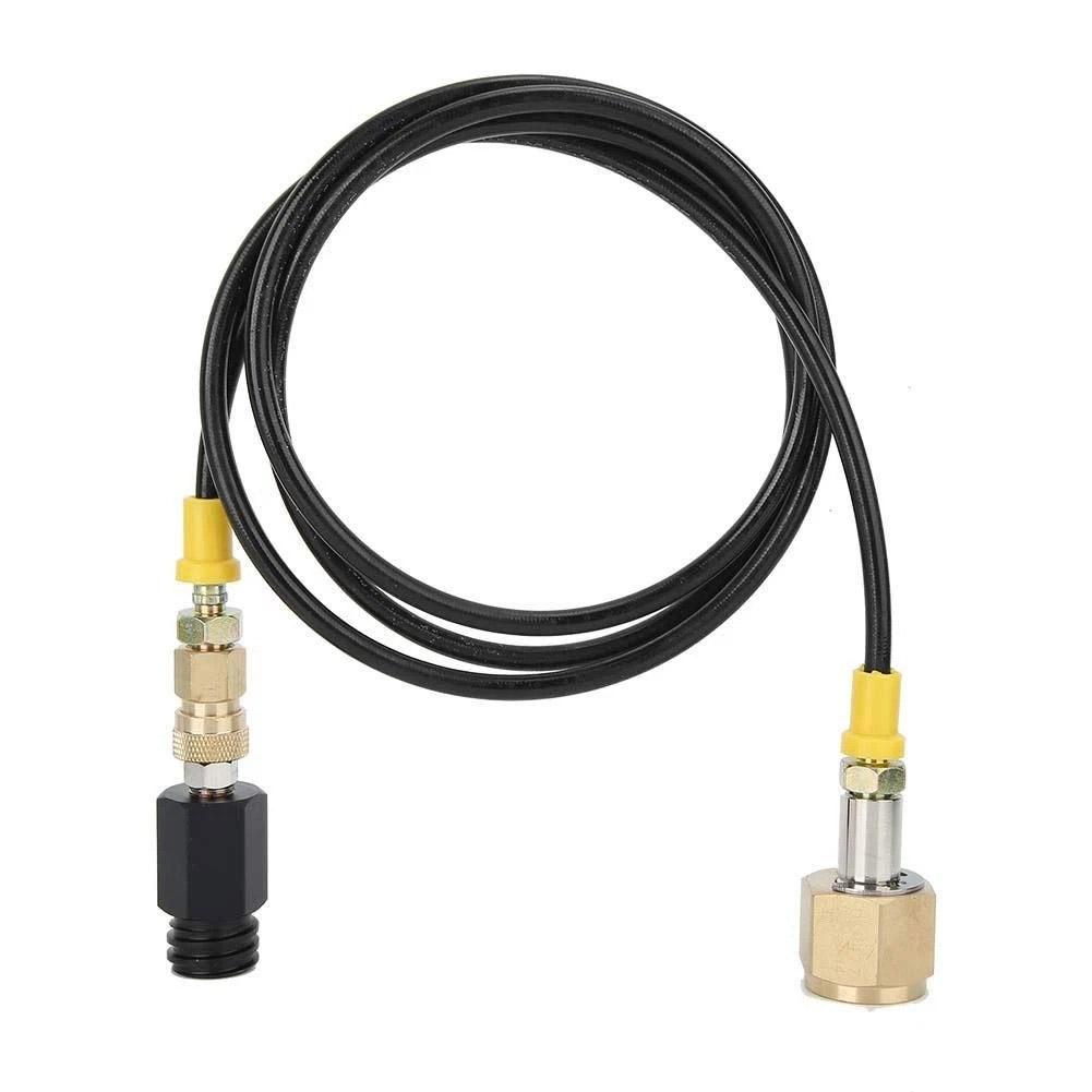 Tank Hose Adapter for Soda with 1 5M High Pressure Nylon Hose and Brass Connector Featuring W21 8 14 DIN477 Thread Compatibility