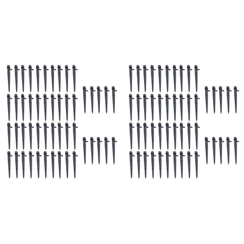 ABKP-100Pcs Adjustable 8 Hole Spiked Dripper Gardening Sprinkler Irrigation Staked Emitters Garden Greenhouse Watering Device