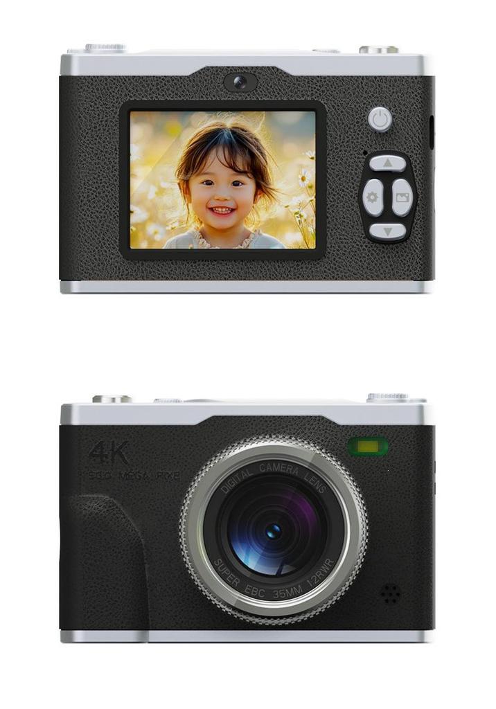Student HD Dual Camera with Built-in Beauty Mode - Retro CCD Campus Vlog Entry-Level Camera