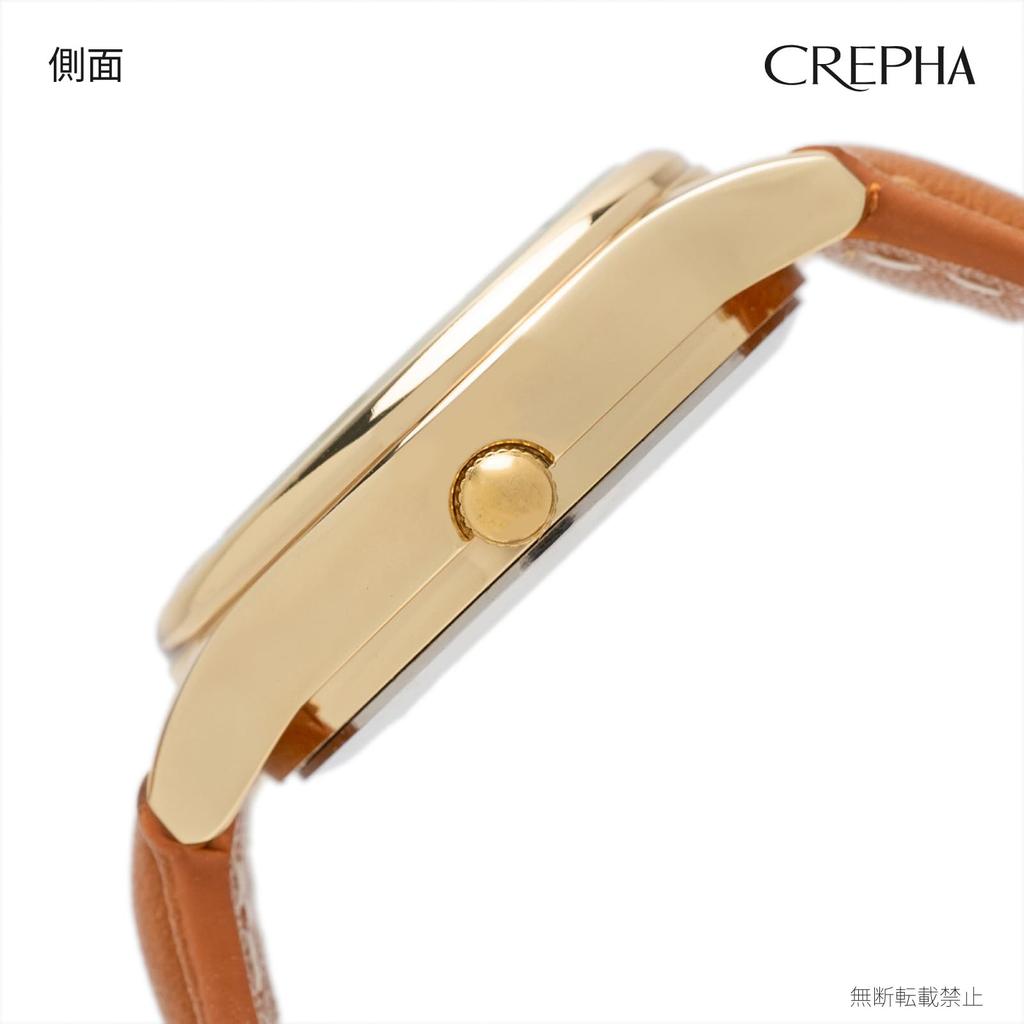 [Klefa] Analog Women's Watch Waterproof Leather Strap Brown TE-AL243-WTG