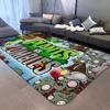 P-Plants-vs-Zombie Cartoon Door Mat Nordic Style Home Doormat Bathroom-Toilet Mats Bedroom Bedside Mats
