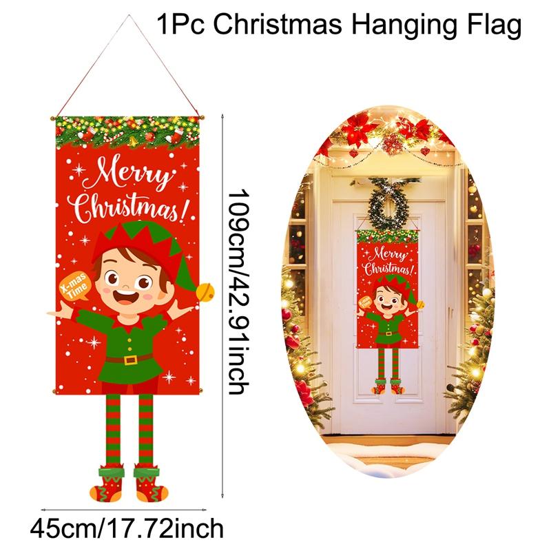 

Christmas Hanging Flag Merry Christmas Decorations For Home 2026 Xmas Cristmas Ornaments Banner Noel Navidad Natal New Year 2026