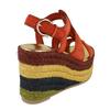 Ferragamo Renee Wedge Espadrillas Red