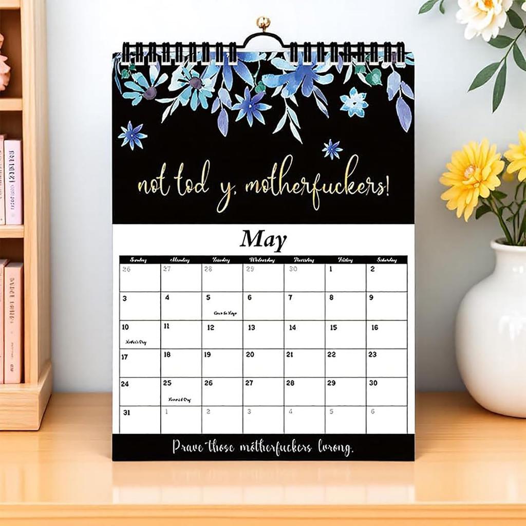 2026 Calendar for Women,Fuck It Calendar 2026,Tired Women Calendar,Funny party gift Home Office Wall Calendar - Funny Monthly Calendar Gift for